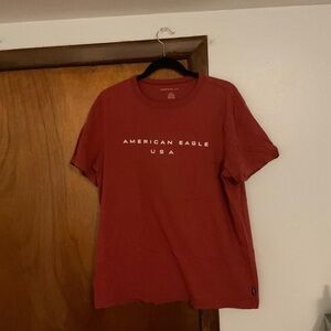 American Eagle Outfitters Red Graphic Tee